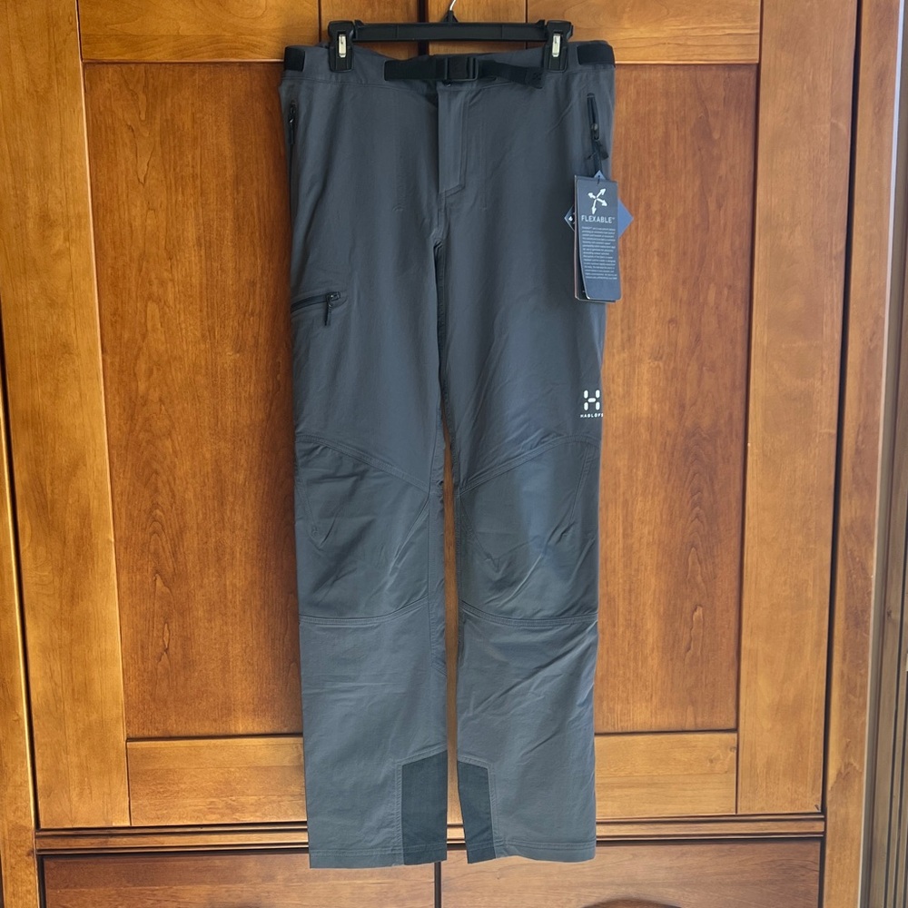 Haglofs Lightweight Hiking Activity Pants — Dark Gray -New with tags